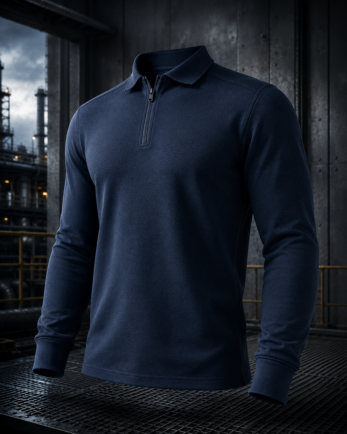 FR9006-Seamless ZIP FR Polo Shirt